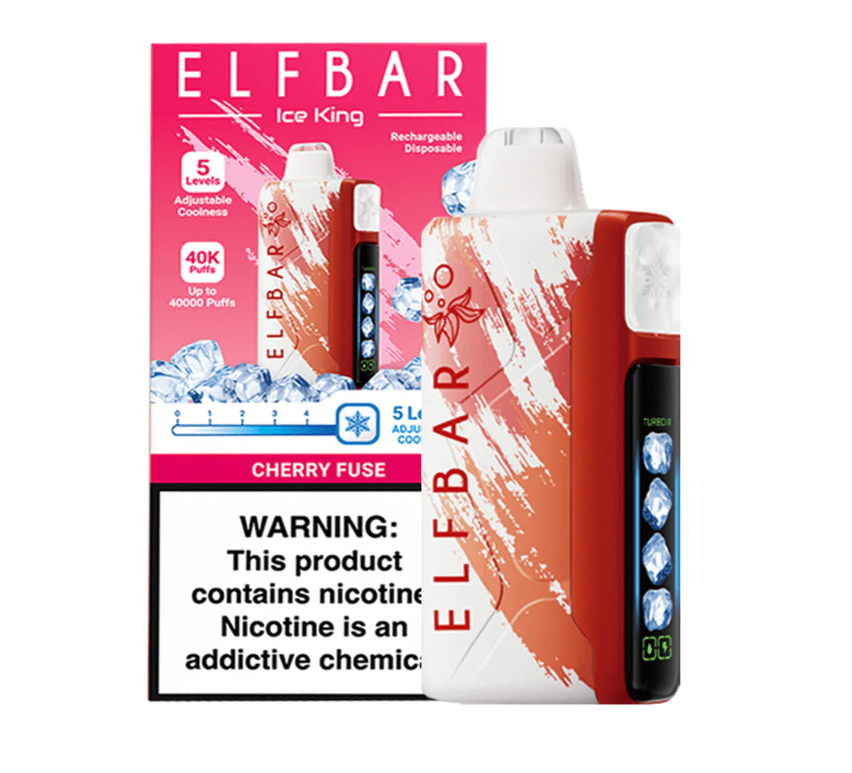 Pod descartable ElfBar Ice King 40000 Puffs
